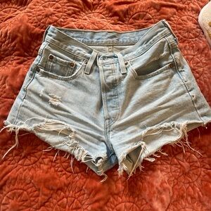 Distressed Denim Women's Shorts